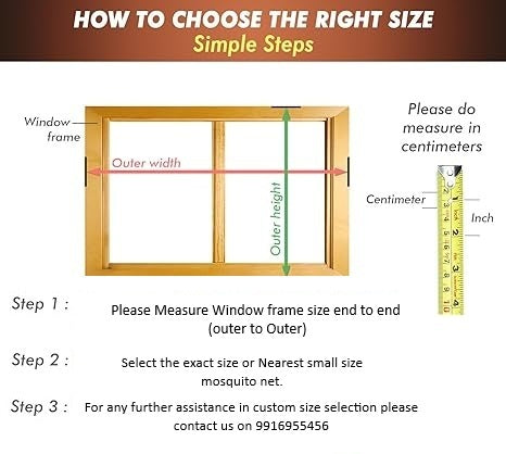 Window Mosquito Net for all window sizes