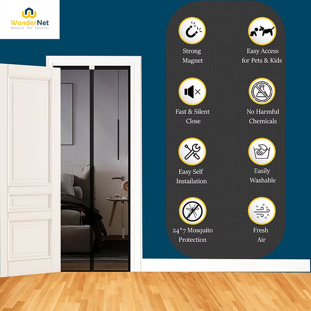 Door Curtain Magnetic Mosquito Net for all doors