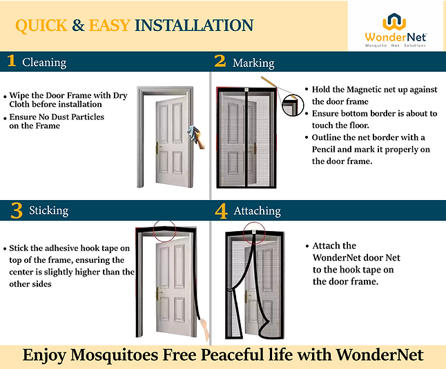 Door Curtain Magnetic Mosquito Net for all doors