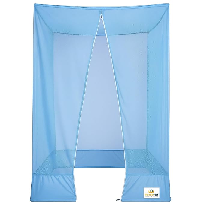 Desi Mosquito Net with Double Door with double handle Zipper