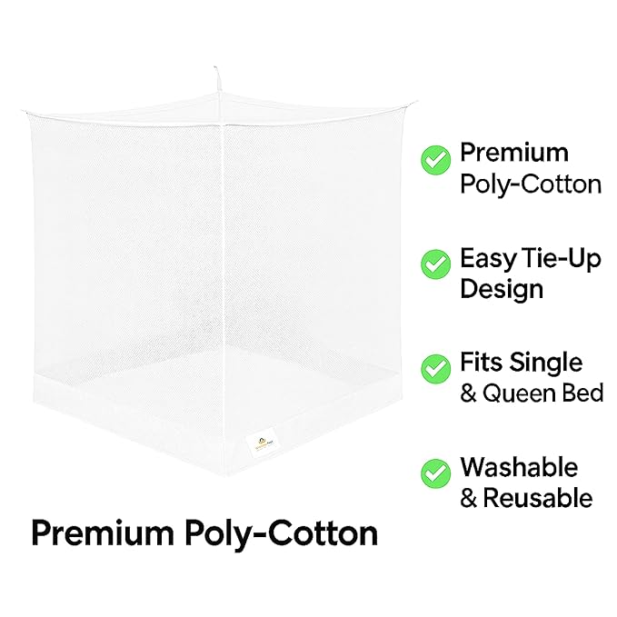 Desi Mosquito Net / No zipper/ No Door