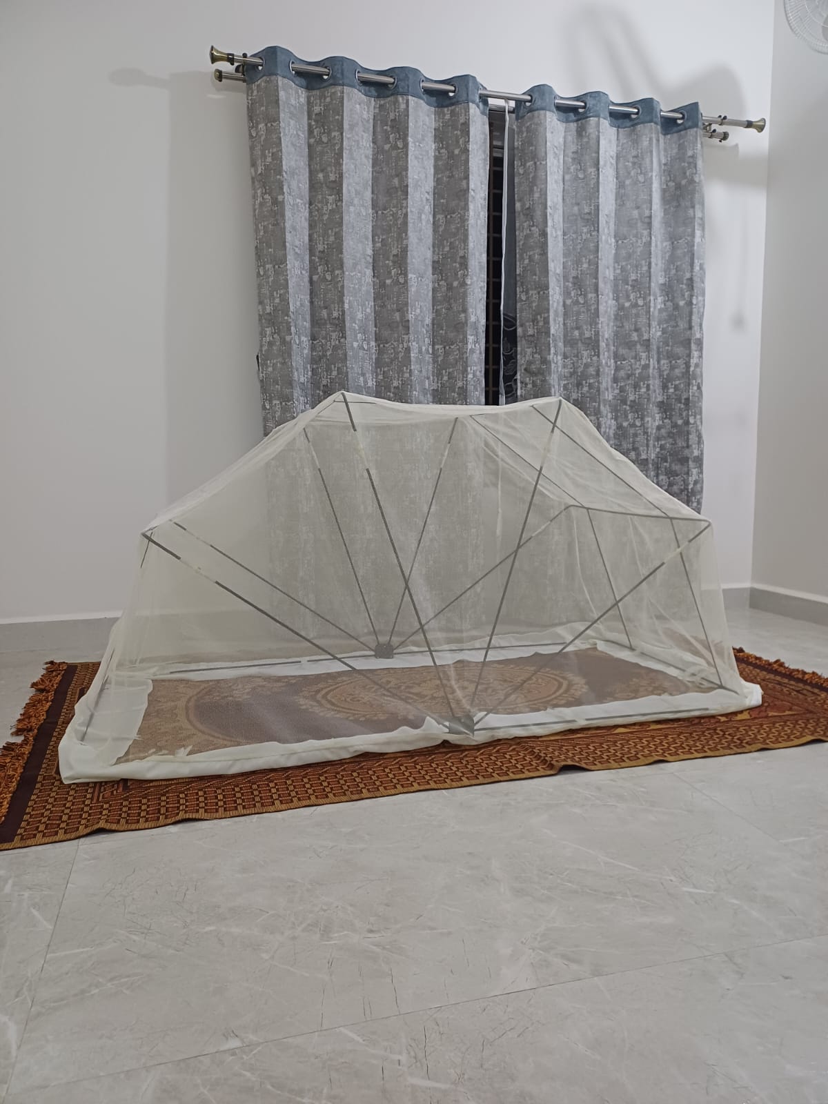 WonderNet Pop-Up Mosquito Net for Double Bed | Foldable King/Queen Size Tent (Washable)